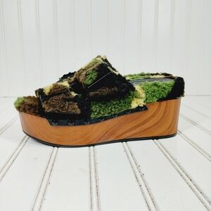 New Jessica Simpson Cyriss Cozy Peep Toe Platform Sandals A9